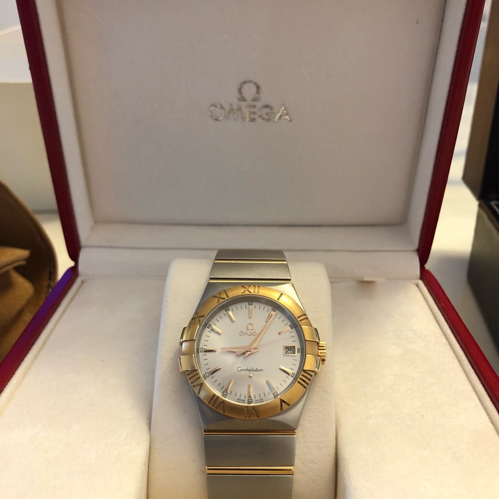 Omega-Constellation-Automatic Two Tone-18K Gold